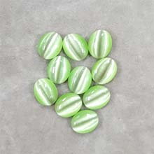 10X14 CAT'S EYE LIGHT GREEN (10PCS/BAG)